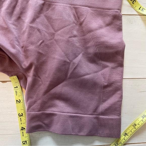 SET Active Women SculptFlex Biker Shorts Sz Small Mauve Pink - Picture 6 of 8